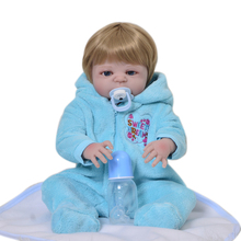 KEIUMI New Arrival 23 Inch Full Silicone Vinyl Reborn Baby Doll Lifelike Babies Playmates For Toddler Boy Children Birthday Gift 2024 - buy cheap