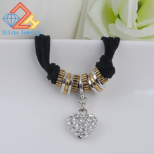 Crystal Heart Necklace Fashion Jewelry Love Vintage Necklaces for Woman Romantic 2024 - buy cheap