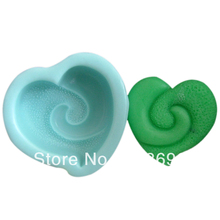 Molde de jabón de silicona de modelado de corazón envío gratis molde de Decoración de Pastel molde de torta molde de jabón hecho a mano NO.SO-028 2024 - compra barato