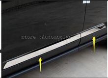 Для Jeep Compass 2012 2013 2014 2015 ABS Хромированная Боковая дверь корпус литья Нижняя крышка обшивки 2024 - купить недорого