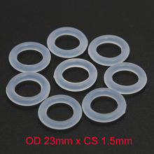 OD 23mm x CS 1.5mm VMQ PVMQ SILICONE Rubber Translucent O ring O-ring Oring Seal Gasket 2024 - buy cheap