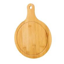 Round Shape Miniature Cutting Board Cheese Board Double Sides Available Bamboo Fruit Cake Tray Cooking Blocks 33x25cm 2024 - buy cheap