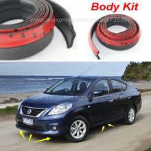 Deflector de labios de parachoques de coche, faldón de alerón delantero para coche, para personalización de automóviles, Vista/Kit de carrocería/Tira 2024 - compra barato