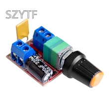 Mini DC Motor PWM Governor 3V6 12 24 35V Speed Switch Ultra Small LED Dimmer 5A 2024 - buy cheap