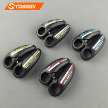 Toseek road mountain bike bar end full carbon fiber bicycle handlebar ends mtb ergonomic small auxiliary handlebar bicycle parts 2024 - buy cheap