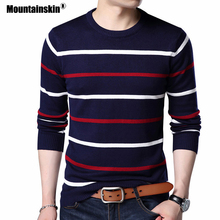 Mountainskin Pullover Men Brand Clothing  Autumn Winter Wool Slim Knitted Sweater Men Casual Striped Pull Jumper Men SA687 2024 - buy cheap