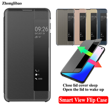 Smart View Flip Cover Case for Samsung Galaxy S10 S9 S8 Plus Note 9 8 S10e S7 Edge A6 A7 A9 J4 J6 + Plus 2018 Leather 360 Case 2024 - buy cheap