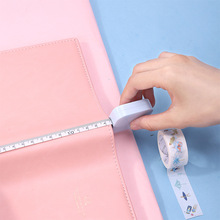 Coloffice-cinta métrica de plástico multicolor para estudiantes, regla pequeña coreana, Color aleatorio, 1,5 m * 7mm, 1 unidad 2024 - compra barato