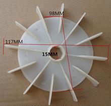 Single-phase motor plastic fan blade Air pump fan 15mm D-type hole  hole Cooling 98mm 117mm 2024 - buy cheap