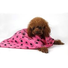 Pet Cat Dog Winter Blanket Warm Beds Mat Cover Soft Fleece Paw Print Dogs Cats Pet Blanket Fleece Towel For Drop Shipping 2024 - buy cheap