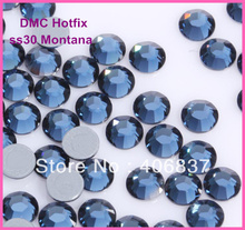 Free Shipping! 288pcs/Lot, ss30 (6.3-6.5mm) High Quality DMC Montana Iron On Rhinestones / Hot fix Rhinestones 2024 - buy cheap
