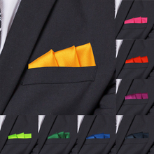 Satin Handkerchief For Men Candy Color Mens Suits Pocket Square Business Chest Towel Hanky Suit Napkin Solid Hankies 2024 - buy cheap