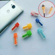 10 pçs/lote Proteção Protetor Colorido USB Cabo do Carregador Cabo USB Para iPhone 5 6 8 7 6s 5S Manga Proteger para Samsung Android 2024 - compre barato