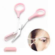 1pc Women Eyebrow Trimmer High Quality Eyelash Scissors Comb Hair Cutter Remover Makeup Tool for Eyebrow Trimmer 2024 - buy cheap