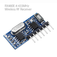3 шт./лот RX480E-4 433 МГц Беспроводной RF приемник обучающий код декодера модуль 4 канала Выход 2024 - купить недорого