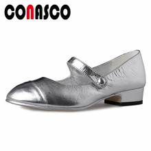 Conasco sapatos femininos com fivela redonda, sapatos de escritório e para festa de formatura, primavera e verão 2021 2024 - compre barato