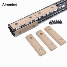 3pcs /pack 4" Tan High Impact Polymer Keymod Rail Panel Section Handguard Cover for KeyMod Rail Handguard Forend 2024 - buy cheap