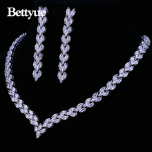 Bettyue-Conjuntos de joyas de boda para mujer, joyería de circón cúbico de alta calidad, dos colores, estilo europeo y americano, regalos 2024 - compra barato