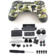Пользовательские зеленые камуфляжные Чехлы, полный комплект, корпус, оболочка, кнопки для PS4 контроллера, Замена для Sony Playstation 4 PS 4 геймпад 2024 - купить недорого
