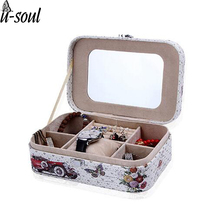 Women Makeup bag PU Leather  Cosmetic bag case makeup organizer Storage box beautician toiletry Flower travel bags 2024 - buy cheap