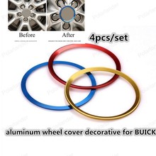 Newest Car Styling Aluminum Alloy Wheel Hub Cover Decorative Circle For B-UICK ,free shipping 2024 - buy cheap