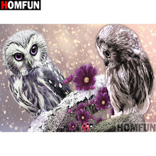 HOMFUN Full Square/Round Drill 5D DIY Diamond Painting "owl" Embroidery Cross Stitch 5D Home Decor  A07856 2024 - buy cheap