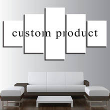 5 Pieces DIY Custom Decorative Painting Poster Modern Wall Decorative Modular Framework Picture Canvas Printed One Set Painting 2024 - buy cheap