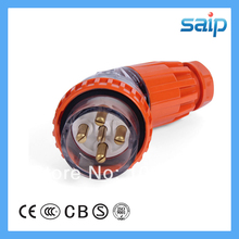 FREE SHIPPING 32A 500V Industrial Plug Waterproof Plastic Round Plug (Right Angle) 2024 - buy cheap