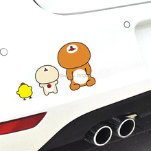 Pegatinas creativas de estilo de coche, Rilakkuma calcomanía de vinilo de dibujos animados de oso, Look To The Sky Car, para todo el cuerpo 2024 - compra barato