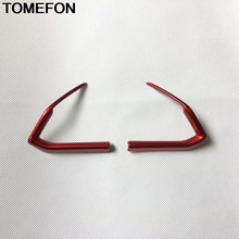 TOMEFON Interior For Mazda CX-3 CX3 2015 2016 2017 2018 Steering Wheel Trim Cover Moulding Car Styling Products ABS Chrome Red 2024 - buy cheap