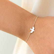MISANANRYNE Peace Dove Bracelet For Women Unique Design Little Cute Bird Pendant Charm Bracelet Jewelry Valentine's Day Gift 2024 - buy cheap