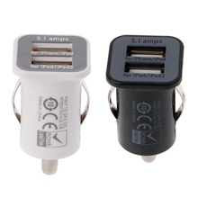 Auto High Quantity Dual USB Charger Adapter Socket Car Cigarette Lighter Charge 2024 - buy cheap