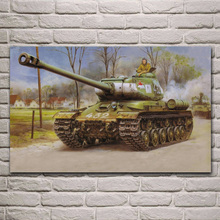 Militar es tanque de batalla figura arte tela posters de pared foto arte de casa habitación decoración KF854 2024 - compra barato