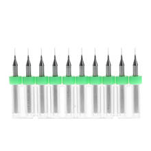 10 PCS 0.2mm Tip 1/8" Shank Spiral Flute Tungsten Carbide Micro PCB Drill Bit 2024 - buy cheap