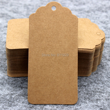 Free shipping 300pcs a lot  4.5x9.5cm 350gsm Cardboard Blank price Hang tag Retro Gift Hang tag ,DIY kraft label/paper TAGGING 2024 - buy cheap