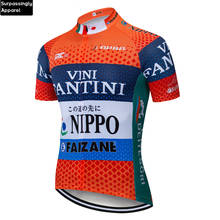 2019 Pro VINI Team Cycling Jersey Orange MTB Ropa Ciclismo Mens Women Summer Bicycling Shirts Maillot Bike Clothing Wear Outdoor 2024 - buy cheap