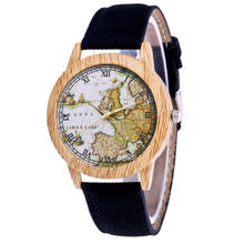 Women's Fashion Casual PU Leather Strap Analog Quartz Round Watch with Leather Strap Analog Wrist Watch Gift Dames 2024 - buy cheap
