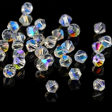 Cuentas de cristal de bicono para fabricación de joyas, bolsa grande de Cristal AB de 4mm, calidad AAAAA, 720 Uds. 2024 - compra barato