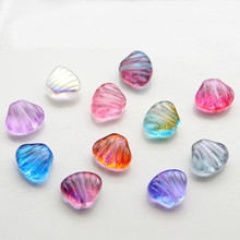 50 PCS 7*8mm Shell Crystal Lampwork Bead Hole Beads Loose Beads For Jewelry Making 2024 - buy cheap