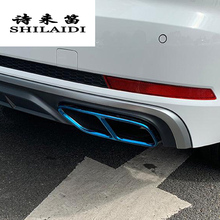 Car styling Rline Tail Throat Exhaust Pipe For Audi A4 B9 2019 tail pipe Auto exhaust pipe cover Sticker muffler tip accessories 2024 - buy cheap