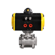 DN40 1 1/2" Single Acting (Spring Return) BSP NPT Thread 2 way SS304 Stainless Steel Pneumatic Actuator Ball Valve Double Acting 2024 - buy cheap