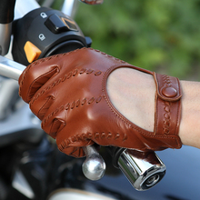 Latest Real Leather Man's Gloves High Quality Imported Sheepskin Locomotive Driving Gloves Male Thin Unlined M063N-1 2024 - buy cheap