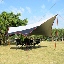 L Size 5.6*5.5m & M Size 5*4.7m Aluminum & Iron Pole Super Large Size New Design Silver Coated Tarp/gazebo/sun Shade Tent/awning 2024 - buy cheap