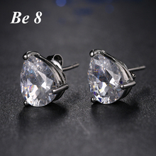 Be8 Brand New Beautiful Water Drop Shape Women Stud Earring Sparkling Cubic Zirconia Pave Bridal Accessorie For Party Gift E-214 2024 - buy cheap
