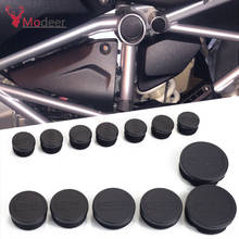 For BMW R1200GS LC Adventure 2013 2014 2015 2016 R 1200 GS R1200 GS Motorcycle Frame Hole Cover Plug Decoration Frame Caps Set 2024 - buy cheap