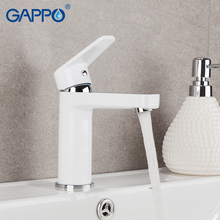 Gappo white basin faucets White Bathroom Basin Faucet Fixture Brass Modern Sink Tap Toilet Water Basin Sink Tap Bathroom Sink 2024 - buy cheap