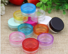 10pcs/lot 3g Mix Color Small Empty Cosmetic Refillable Bottles Plastic Eyeshadow Makeup Face Cream Jar Pot Container Bottle 2024 - buy cheap
