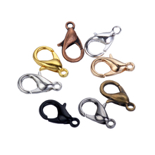 12*6mm 10*5mm 50pcs/lot Fashion Jewelry Findings,Alloy antique bronze/gold lobster clasp Hooks for necklace&bracelet chain 2024 - buy cheap