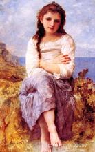 Pintura de arte em tela de alta qualidade, pintura artesanal de william adolphe bouguereau 2024 - compre barato