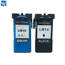 2pk совместимый картридж с чернилами для принтера Lexmark 14 15 LM14 LM15 Черный & цвет для Lexmark Z2300 Z2320 X2650 X2600 X2670 Z2310 X2630 2024 - купить недорого